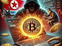 DALL·E 2024-12-24 19.03.42 - A dramatic illustration depicting North Korean hackers linked to a 307 million attack on DMM Bitcoin. The scene includes a digital representation of .jpg