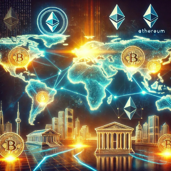 DALL·E 2024-12-28 22.07.38 - A conceptual image showcasing high-growth economies leading crypto regulation, featuring a glowing world map with highlighted emerging economies. The .jpg