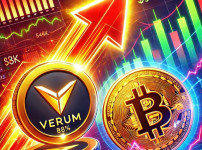 DALL·E 2024-12-29 21.51.51 - A vibrant digital illustration showing a dramatic cryptocurrency surge. VERUM and PHALA coins are depicted with glowing upward arrows, symbolizing the.jpg