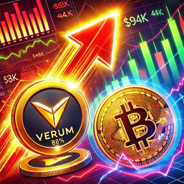 DALL·E 2024-12-29 21.51.51 - A vibrant digital illustration showing a dramatic cryptocurrency surge. VERUM and PHALA coins are depicted with glowing upward arrows, symbolizing the.jpg